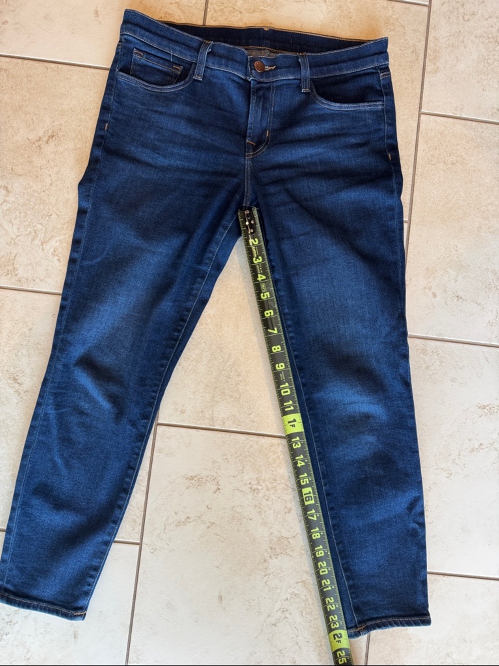 J Brand Dark Blue Cropped Ankle Jeans - like new - size 29